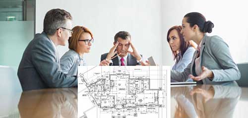 Problems of 2D drawings in construction projects