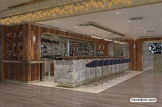 Interior Design and Render of Lounge Bar