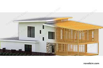 Residential Wood Frames  Modeled in Revit