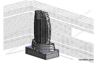 Tower Architectural BIM Model by NovelBIM