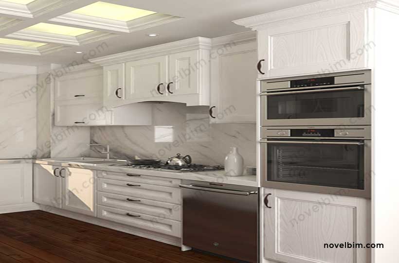 realistic render kitchen