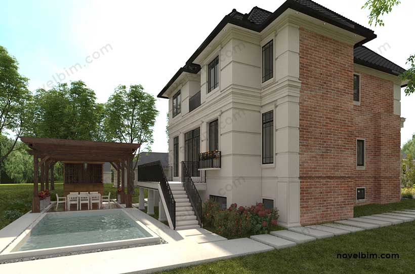 residential exterior render