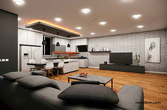 Design and Render of an Apartment