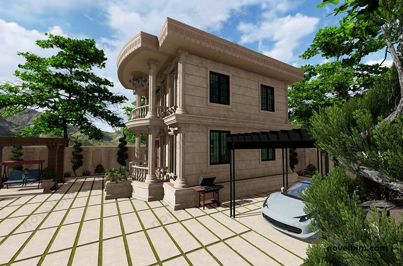 exterior render residential